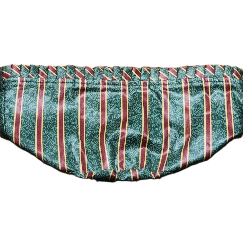 NWOT Longaberger Imperial Stripe Cranberry Basket Liner 7